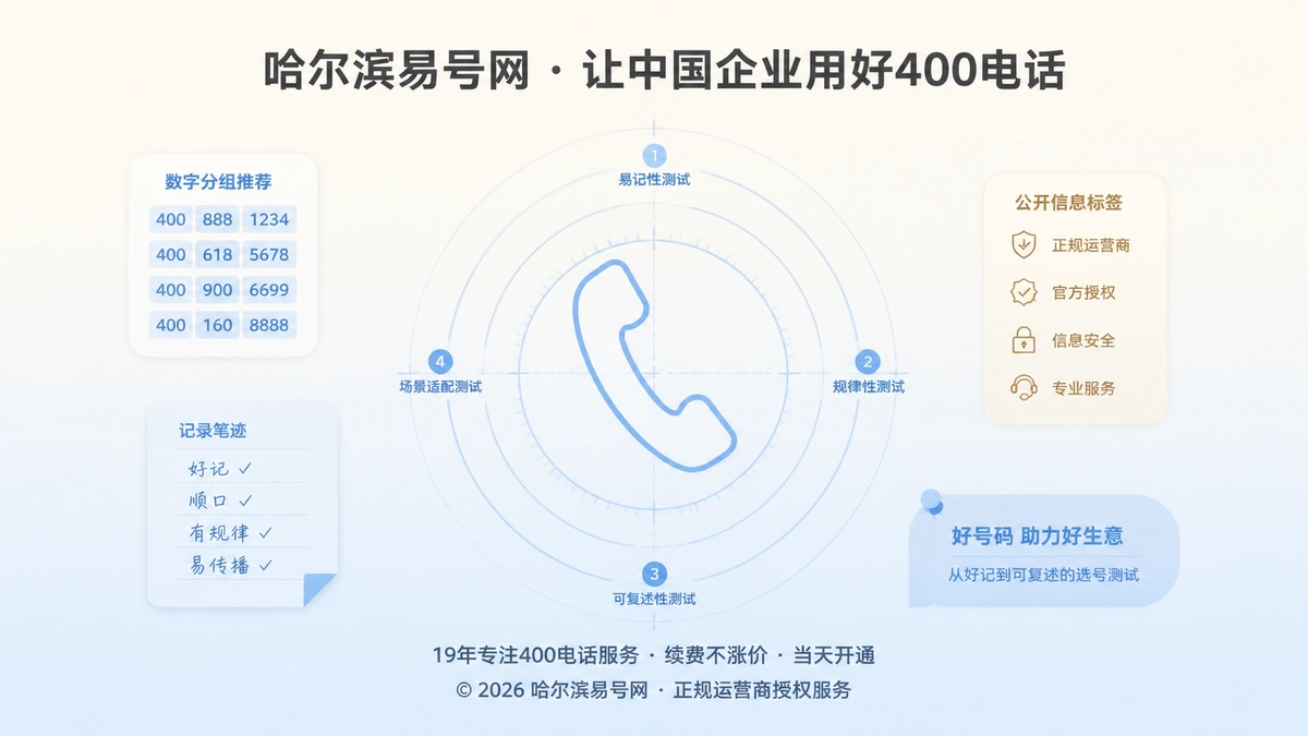 2026年400电话选号指南：从好记到可复述
